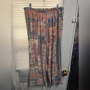 Melissa Paige Woman Bohemian Polazzo Wide Leg Pants